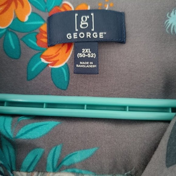 2XL🌴Tropical hawaiian vacation printed rayon short sleeve shirt - Picture 7 of 9